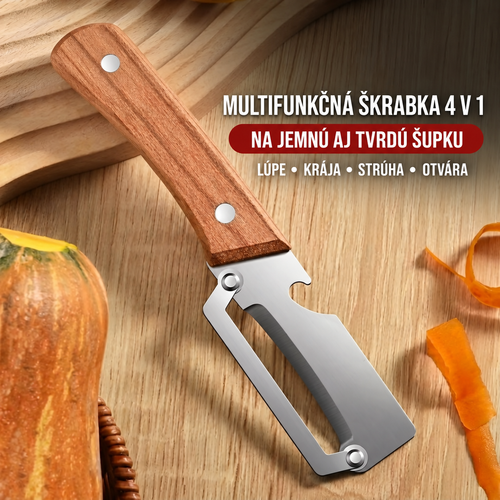 Multifunkčná škrabka 4 v 1 na jemnú aj tvrdú šupku
