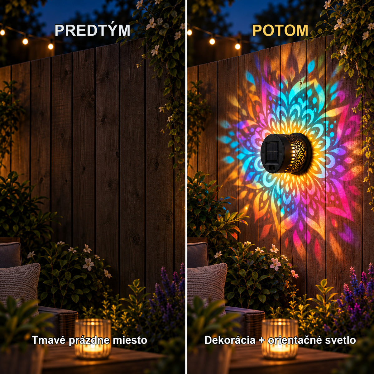 Premena tmavého miesta na dekoratívne orientačné svetlo
