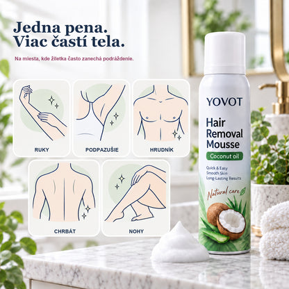 Yovot depilačná pena - ruky, nohy, podpazušie, hrudník a chrbát