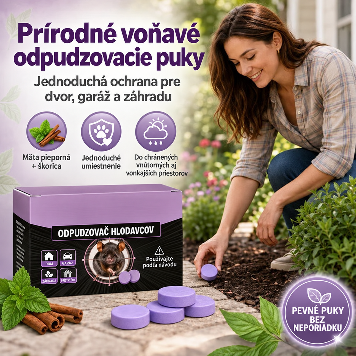 Prírodné voňavé odpudzovacie puky
