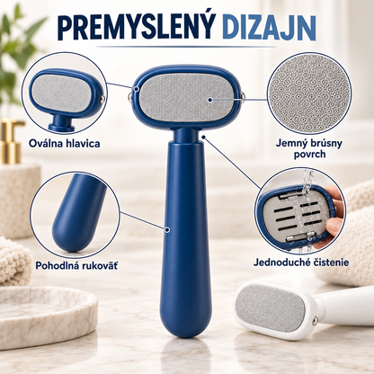 Odstraňovač stvrdnutej kože - premyslený dizajn
