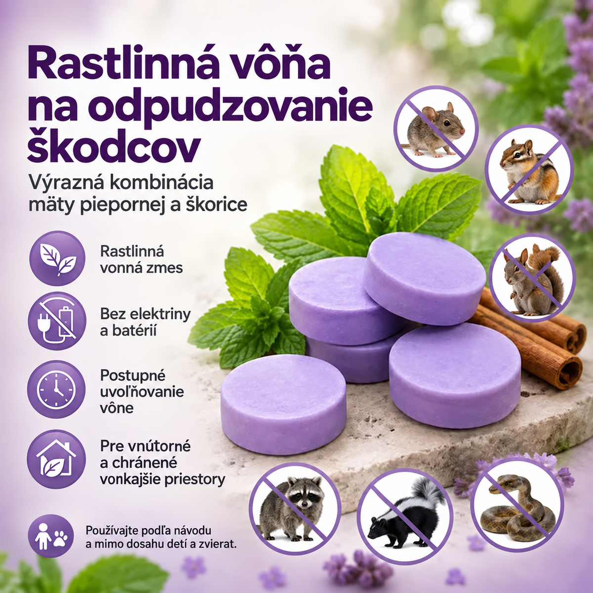 Prírodné voňavé odpudzovacie puky