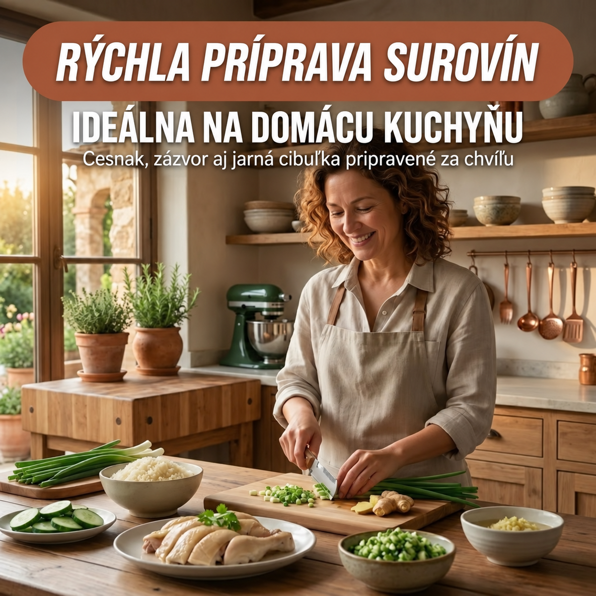 Rýchla príprava surovín v domácej kuchyni