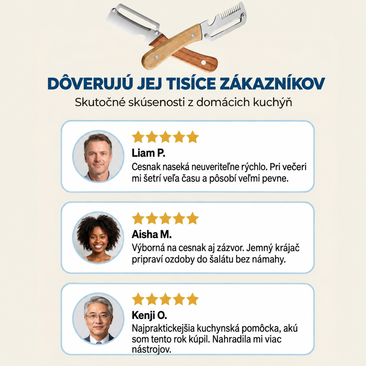 Skúsenosti zákazníkov s multifunkčnou škrabkou