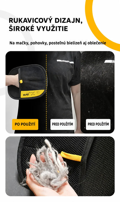 Porovnanie oblečenia pred a po použití rukavice