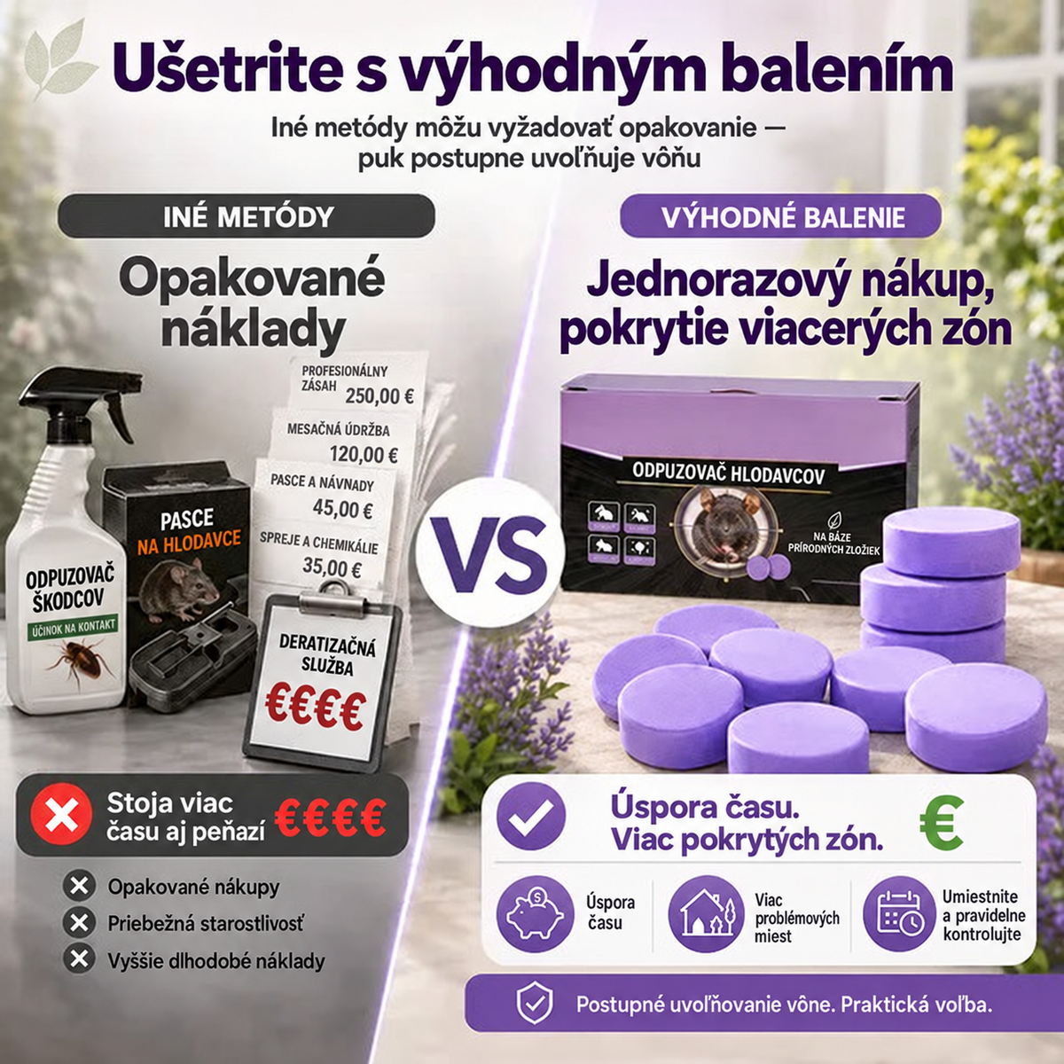 Prírodné voňavé odpudzovacie puky