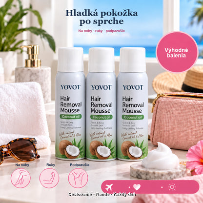 Yovot depilačná pena - výhodné balenia