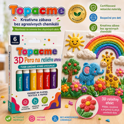 Topacme 3D reliéfne umelecké pero - slovenská produktová grafika