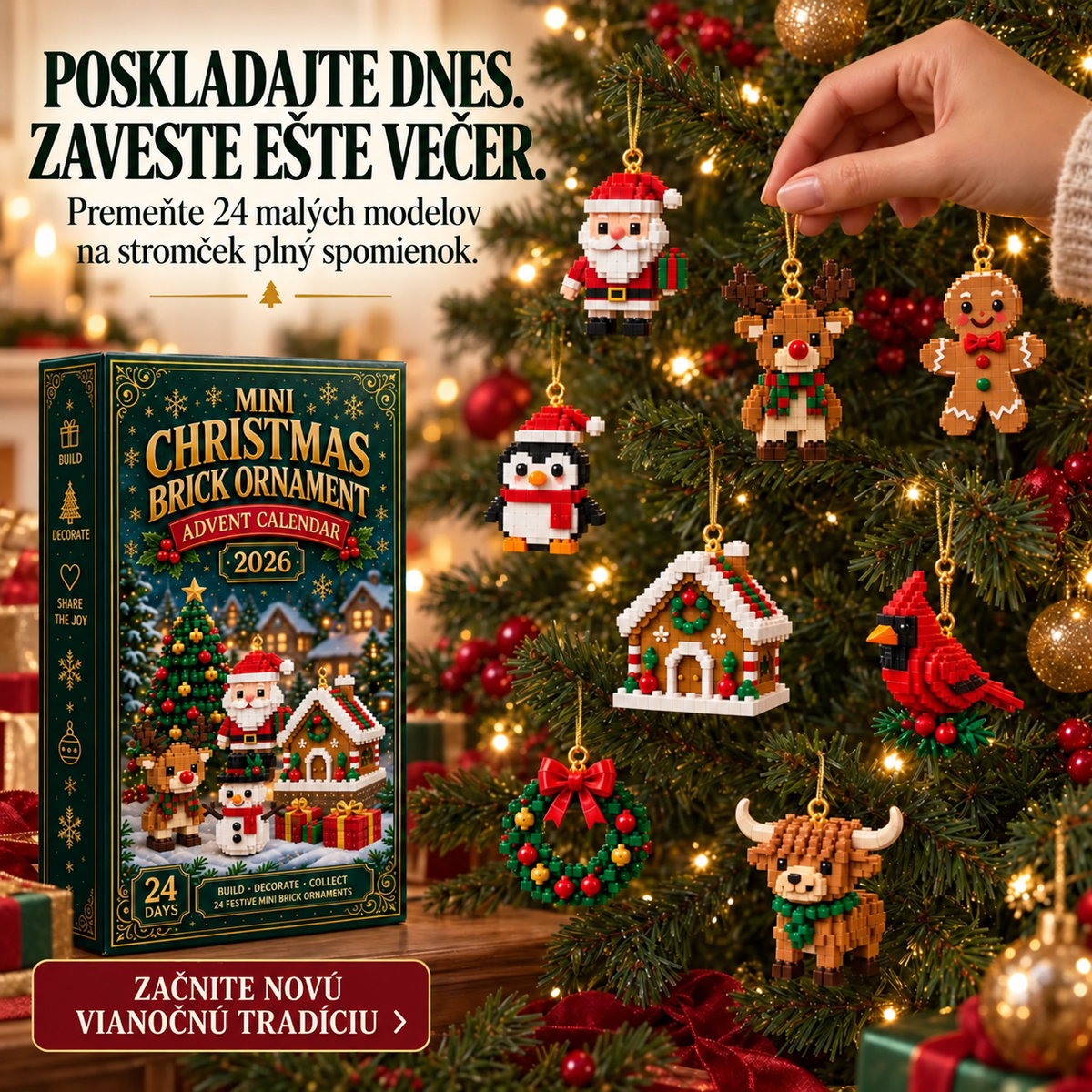 Poskladajte dnes a zaveste ozdobu ešte večer