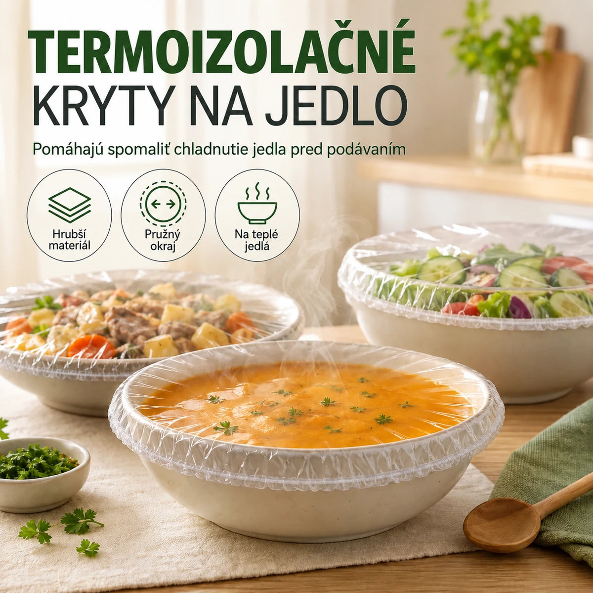 FreshShield™ Súprava elastických krytov na potraviny