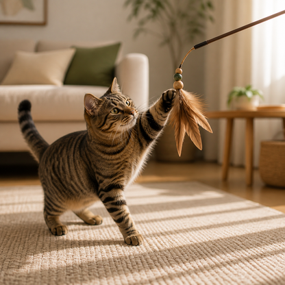 Feather Cat Teaser Wand - 02 lifestyle