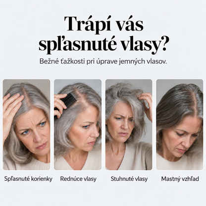 Sprej na objem a tvarovanie vlasov s broskyňovou vôňou