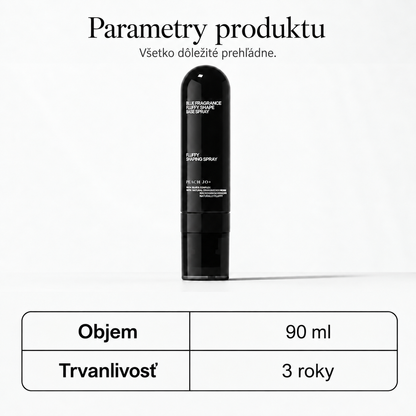 Sprej na objem a tvarovanie vlasov s broskyňovou vôňou