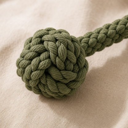 Olive Rope Tug Toy - 03 detail