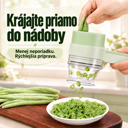 Krájanie surovín priamo do nádoby