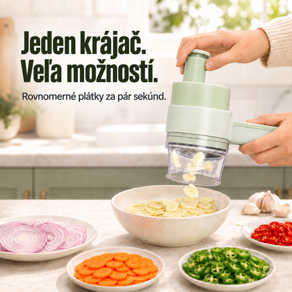 Rovnomerné krájanie zeleniny za pár sekúnd