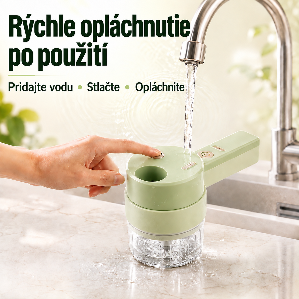 Rýchle opláchnutie po použití