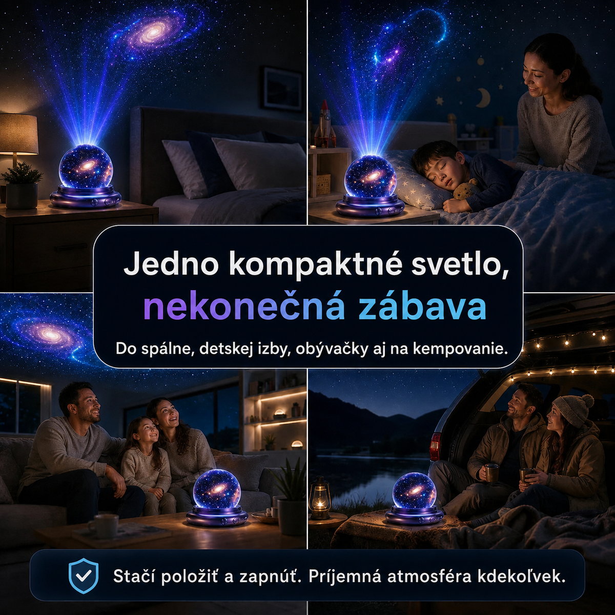 🌌🔮 Topacme® Projektor nočného svetla