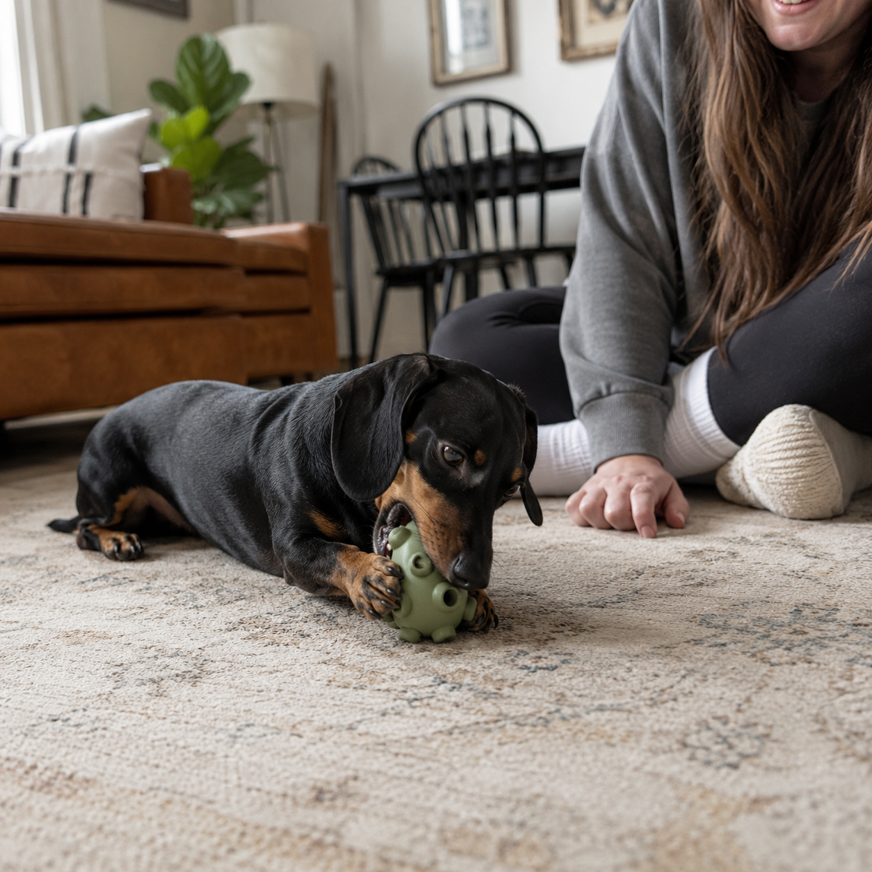 NOVIREZA pet toy in use